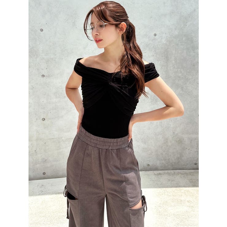 ツイストオフショルニットトップス | RESEXXY | 詳細画像4 