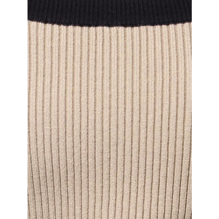 スリーブレースアップバイカラーニットトップス | RESEXXY | 詳細画像25 