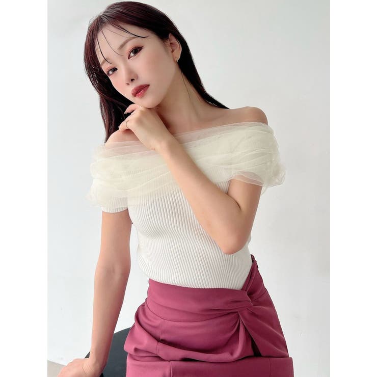 シアーコンビオフショルニット | RESEXXY | 詳細画像10 