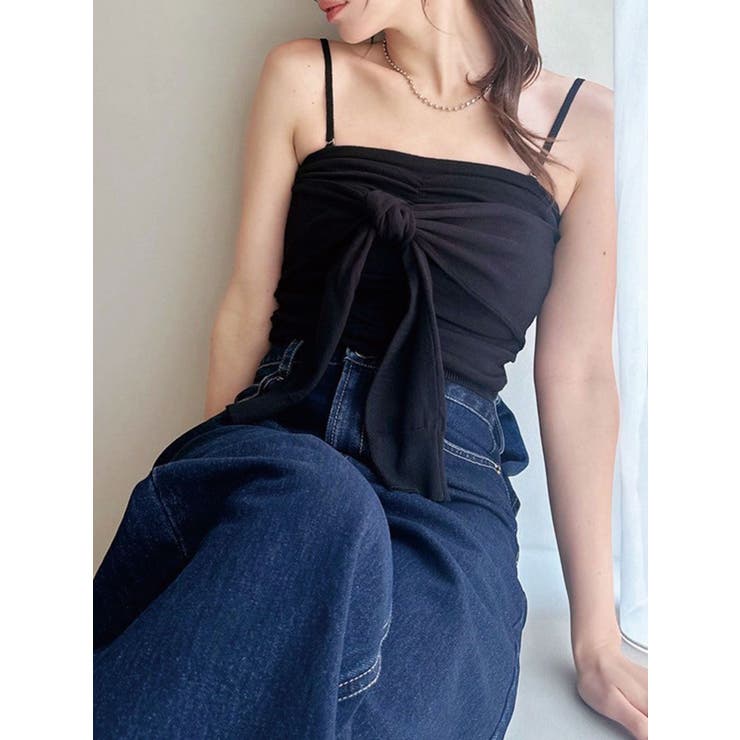 ブラック | スリーブツイストベアニット | RESEXXY