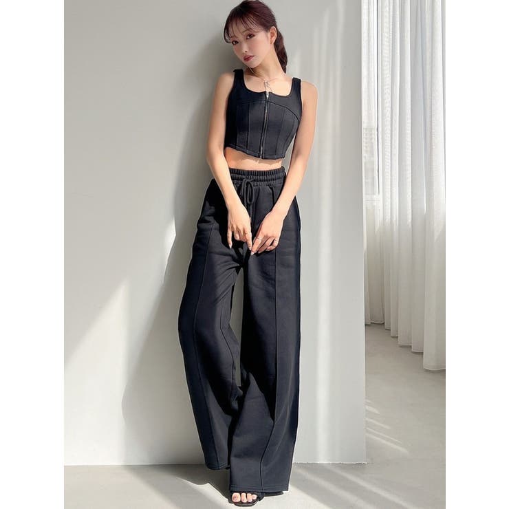 RILIセットアップ 極美品✨ギャルリーヴィー 23SS リブコンビフレンチリネン