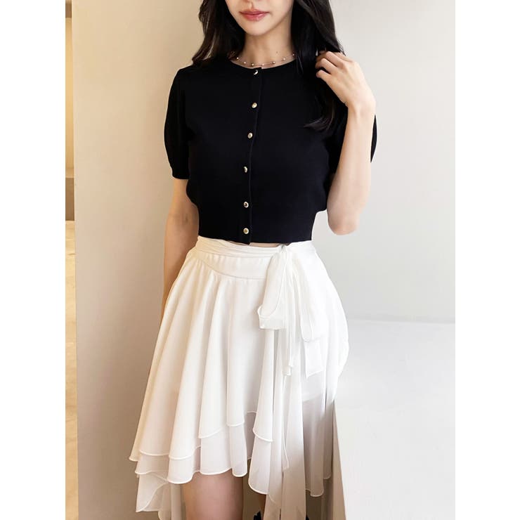 クルーネックハーフスリーブニットカーデ | RESEXXY | 詳細画像17 