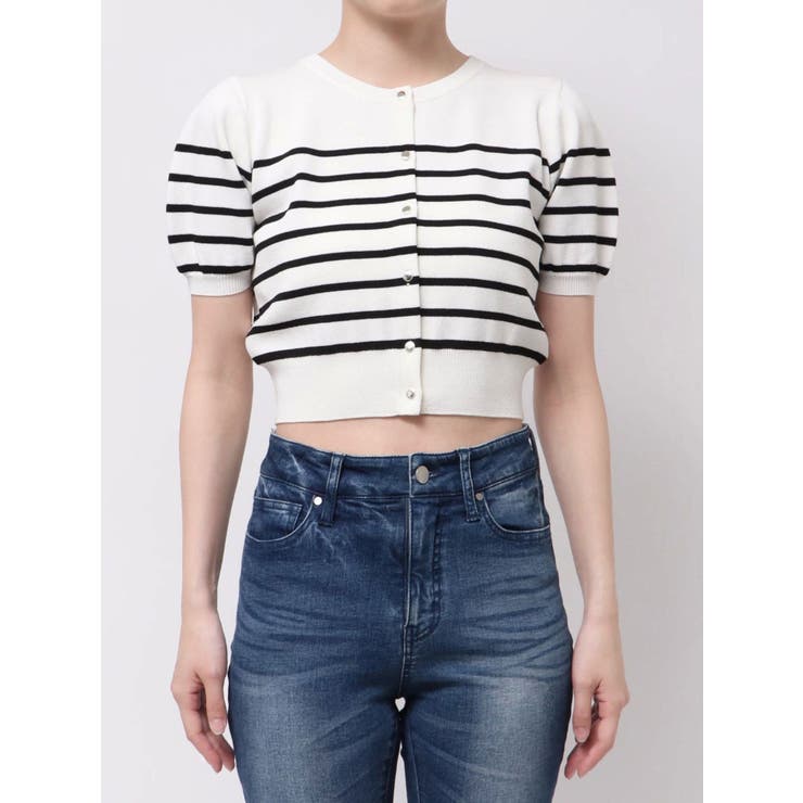 クルーネックハーフスリーブニットカーデ | RESEXXY | 詳細画像32 