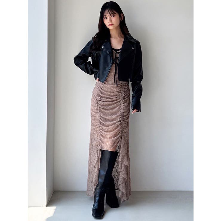 フェイクレザーライダースジャケット | RESEXXY | 詳細画像11 