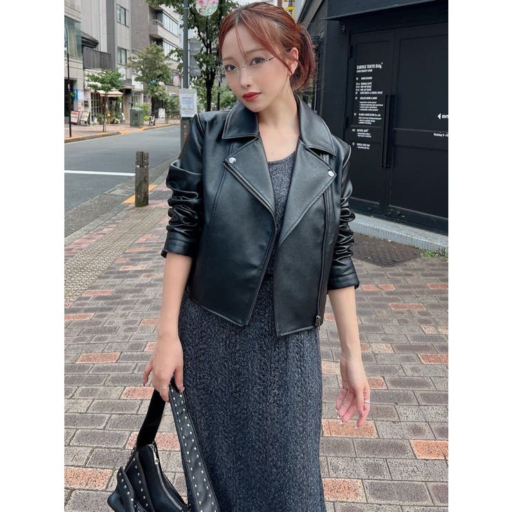 フェイクレザーライダースジャケット | RESEXXY | 詳細画像16 