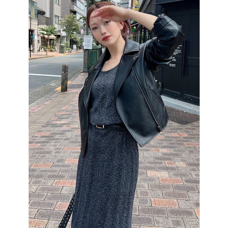 フェイクレザーライダースジャケット | RESEXXY | 詳細画像17 