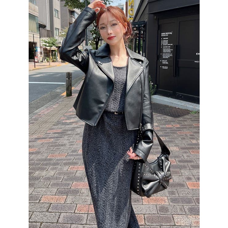 フェイクレザーライダースジャケット | RESEXXY | 詳細画像19 