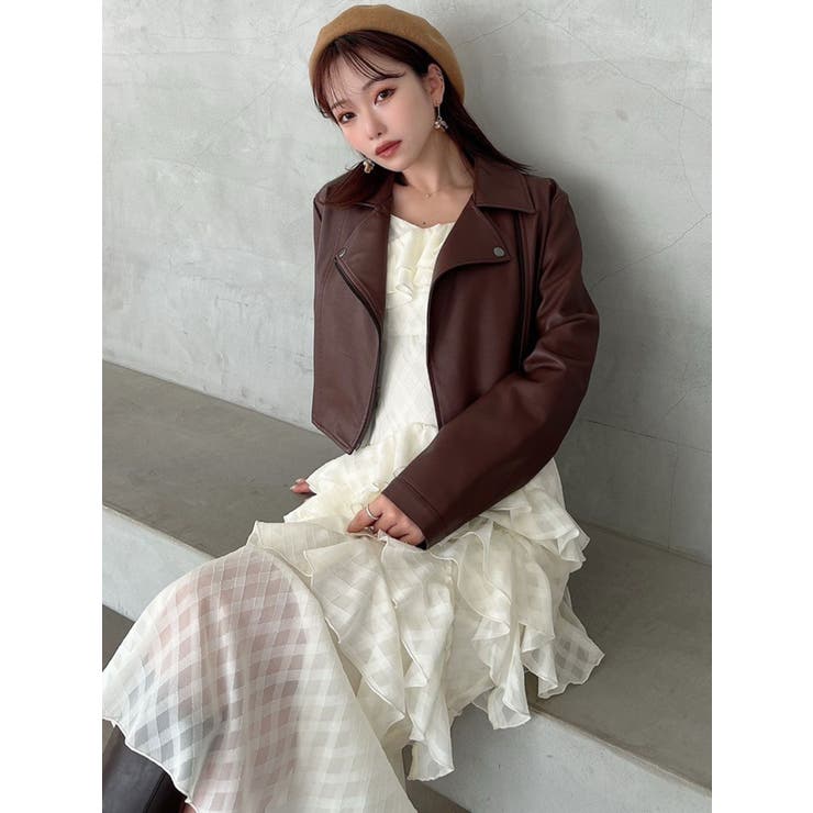 フェイクレザーライダースジャケット | RESEXXY | 詳細画像21 