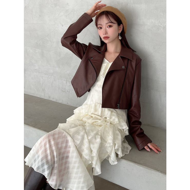 フェイクレザーライダースジャケット | RESEXXY | 詳細画像22 