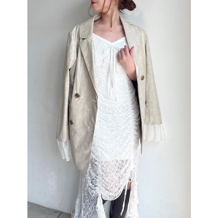 カフスレースフェイクレザージャケット | RESEXXY | 詳細画像44 