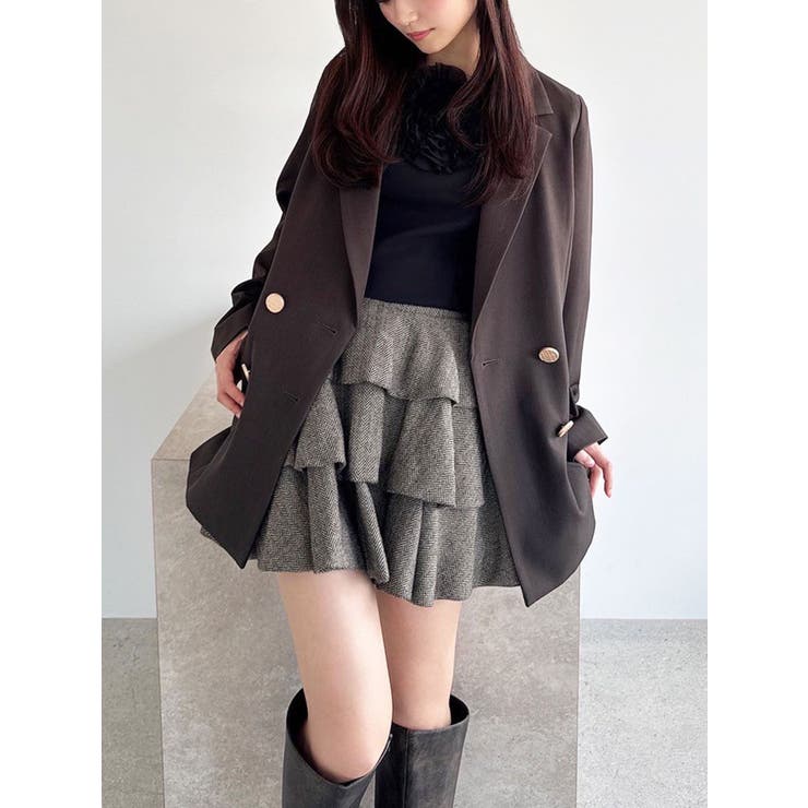 ブラウン | テーラードミディジャケット | RESEXXY