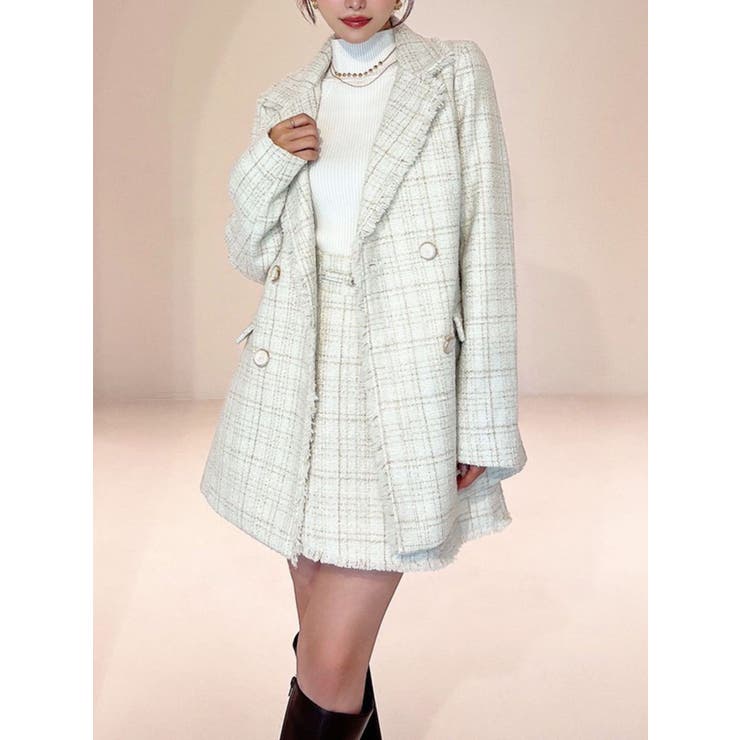 ツイードジャケット【セットアップ着用可能】[品番：MKSW0066556