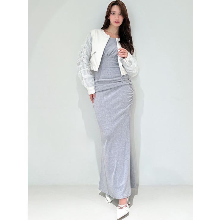 シアースリーブ合皮ブルゾン | RESEXXY | 詳細画像12 