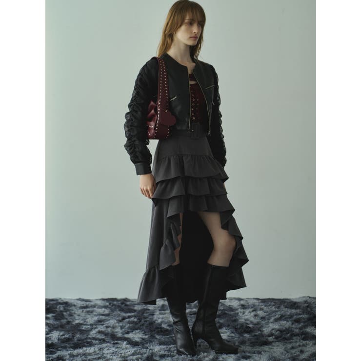 シアースリーブ合皮ブルゾン | RESEXXY | 詳細画像21 