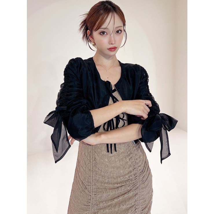 ビッグリボンシアーブルゾン[品番：MKSW0066669]｜RESEXXY（リゼクシー