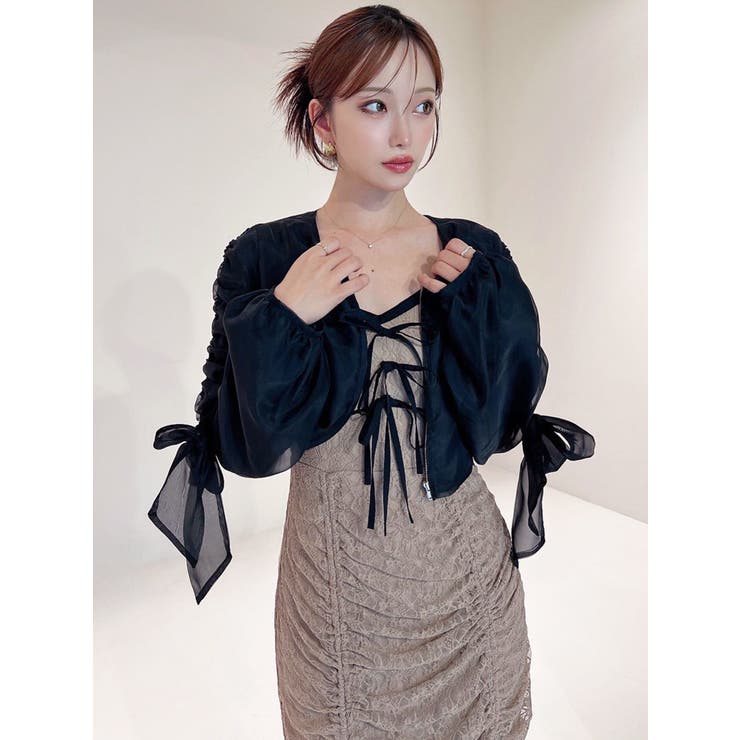 ビッグリボンシアーブルゾン[品番：MKSW0066669]｜RESEXXY（リゼクシー