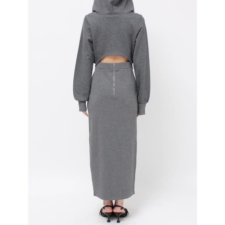 即日発送！RESEXXY スウェットフーディーワンピース グレー　完売カラー スウェットフーディワンピース[品番：MKSW0065965]｜RESEXXY