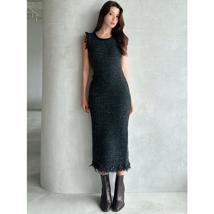 フリンジニットワンピース【セットアップ着用可能】 | RESEXXY | 詳細画像10 