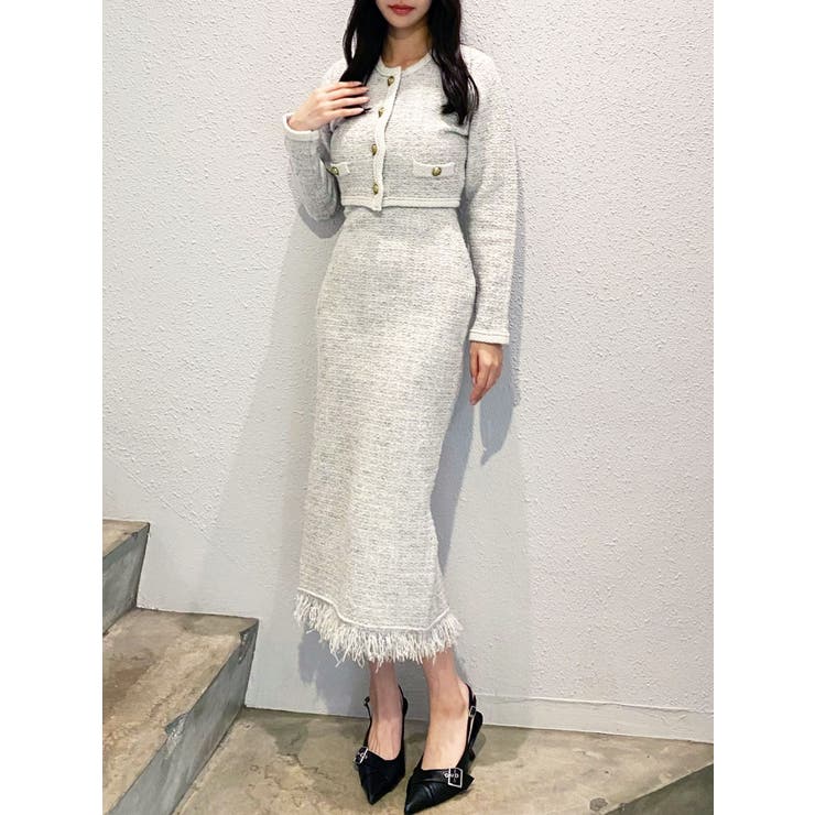 フリンジニットワンピース【セットアップ着用可能】 | RESEXXY | 詳細画像14 