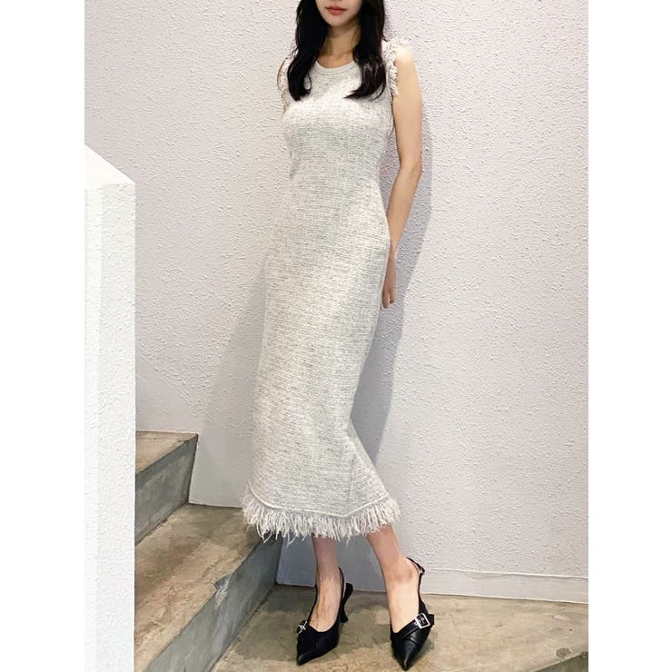 フリンジニットワンピース【セットアップ着用可能】 | RESEXXY | 詳細画像15 