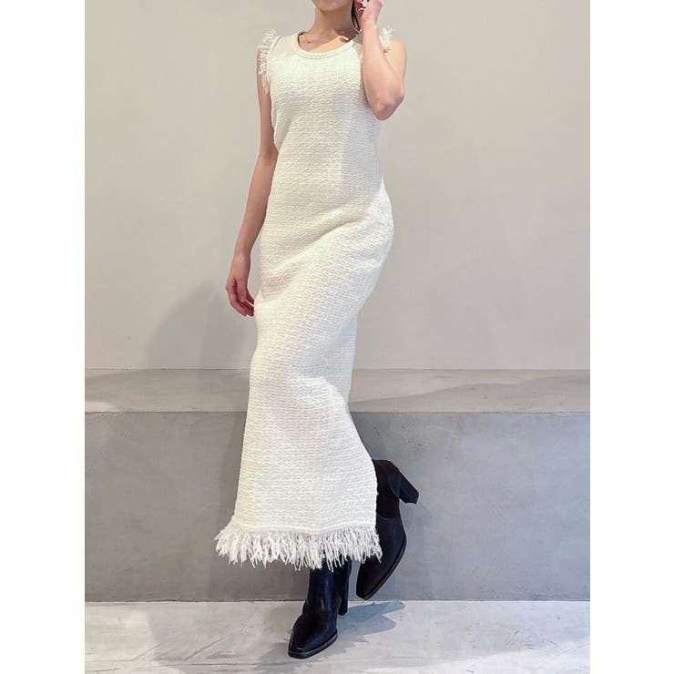 フリンジニットワンピース【セットアップ着用可能】 | RESEXXY | 詳細画像18 