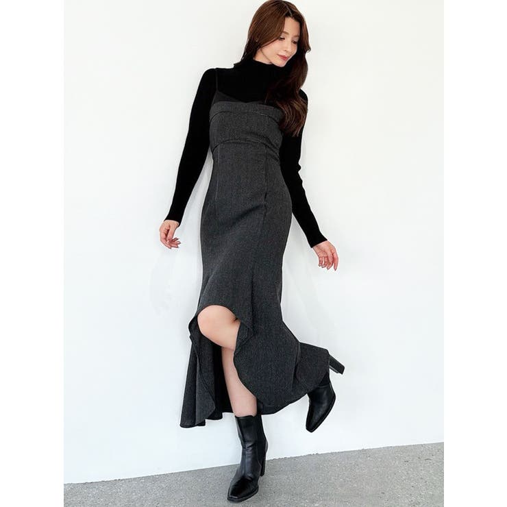 バイカラーアシンメトリーキャミワンピース | RESEXXY | 詳細画像12 