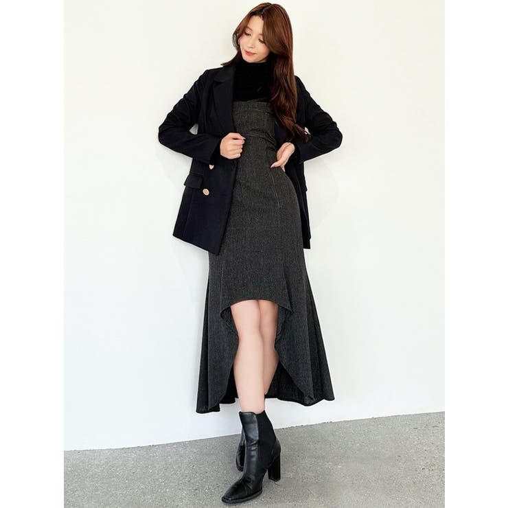 バイカラーアシンメトリーキャミワンピース | RESEXXY | 詳細画像16 