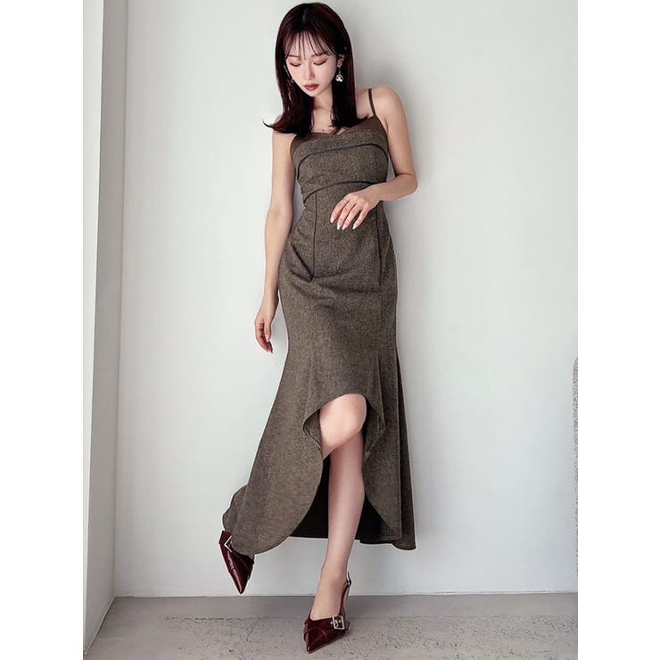 バイカラーアシンメトリーキャミワンピース | RESEXXY | 詳細画像21 