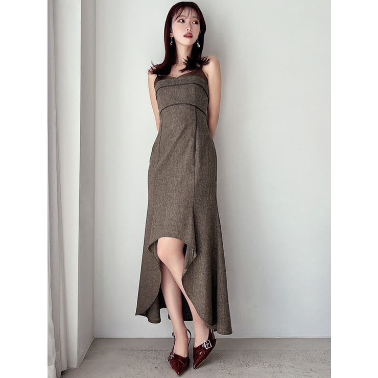 バイカラーアシンメトリーキャミワンピース | RESEXXY | 詳細画像22 