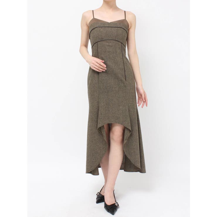 バイカラーアシンメトリーキャミワンピース | RESEXXY | 詳細画像36 