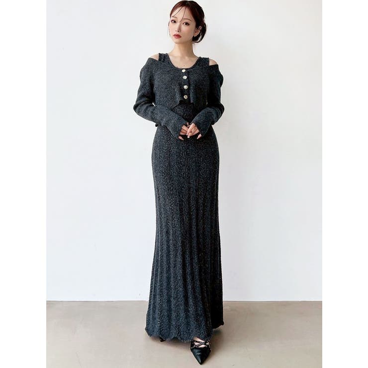 アンサンブルレースニットワンピース | RESEXXY | 詳細画像2 