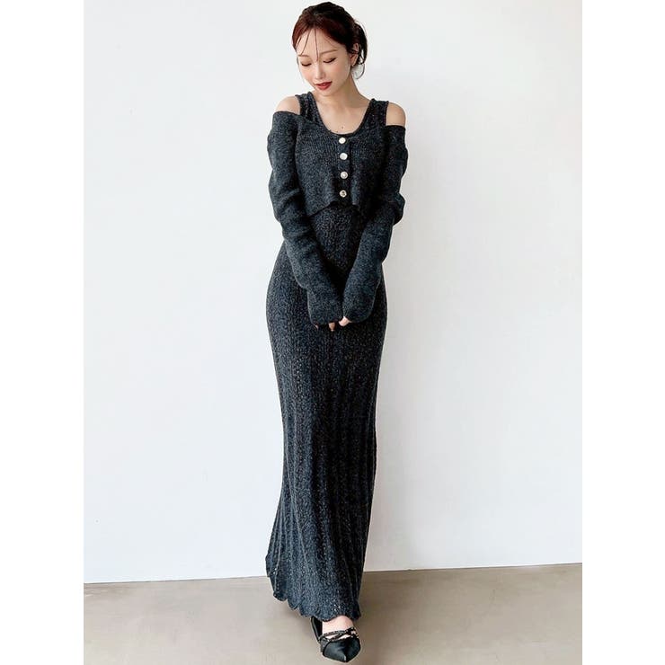 アンサンブルレースニットワンピース | RESEXXY | 詳細画像3 