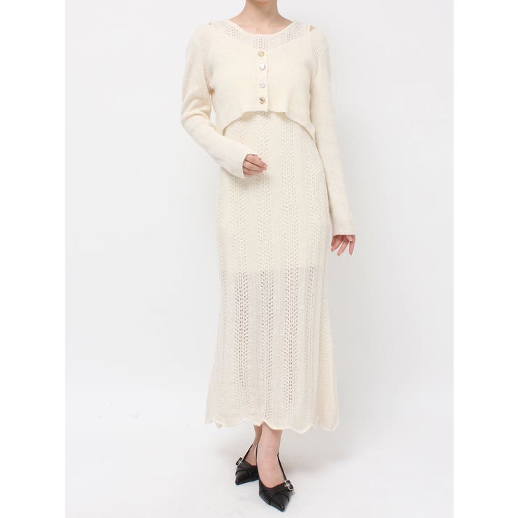 アンサンブルレースニットワンピース | RESEXXY | 詳細画像32 