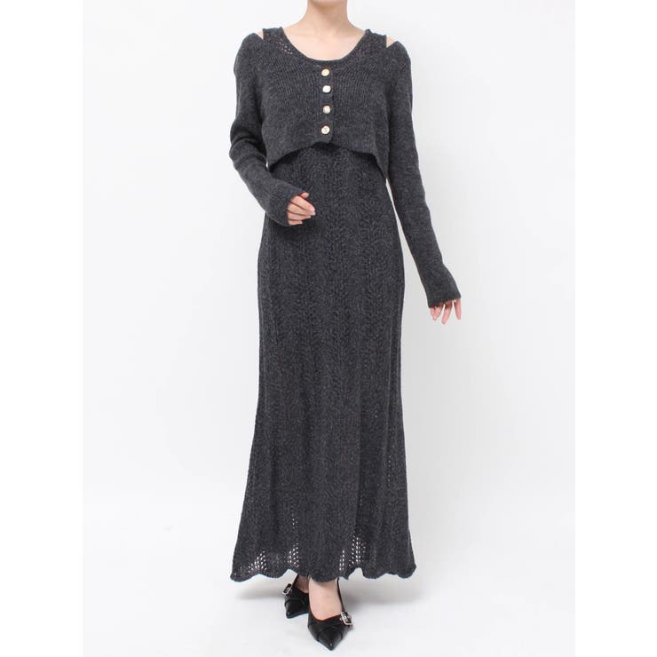 アンサンブルレースニットワンピース | RESEXXY | 詳細画像33 