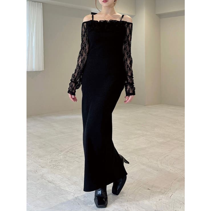 レースモチーフドッキンクニットワンピース | RESEXXY | 詳細画像17 