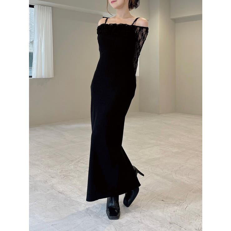 レースモチーフドッキンクニットワンピース | RESEXXY | 詳細画像18 