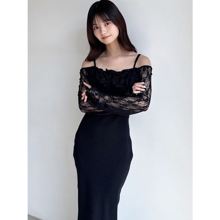 レースモチーフドッキンクニットワンピース | RESEXXY | 詳細画像23 