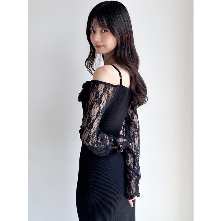 レースモチーフドッキンクニットワンピース | RESEXXY | 詳細画像24 