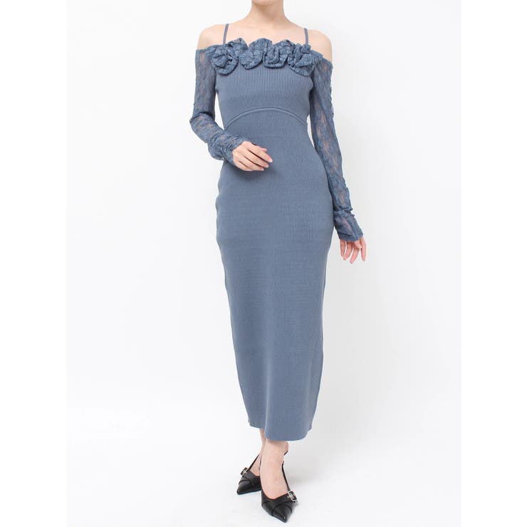 レースモチーフドッキンクニットワンピース | RESEXXY | 詳細画像36 