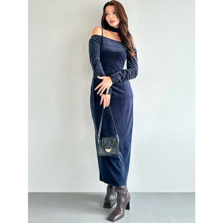 チョーカーベロアナローワンピース | RESEXXY | 詳細画像11 