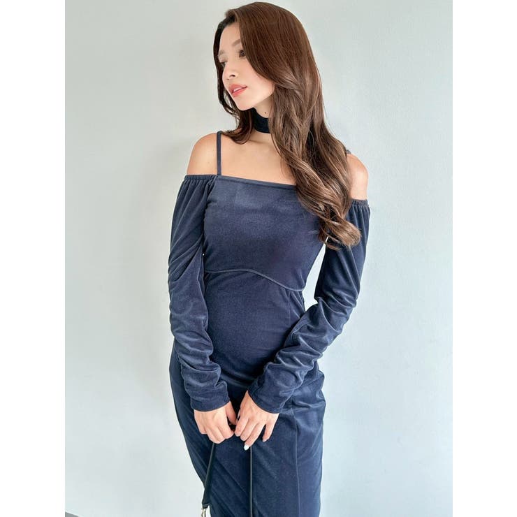 チョーカーベロアナローワンピース | RESEXXY | 詳細画像12 