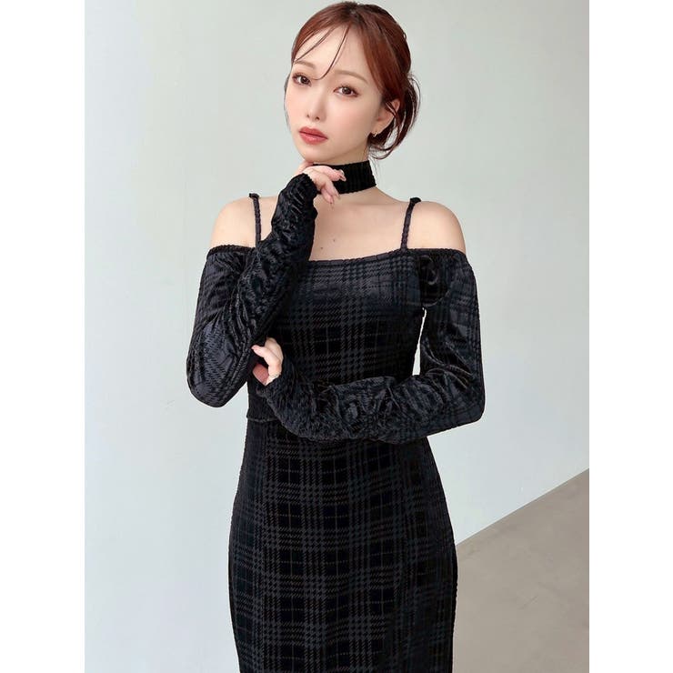 チョーカーベロアナローワンピース | RESEXXY | 詳細画像5 