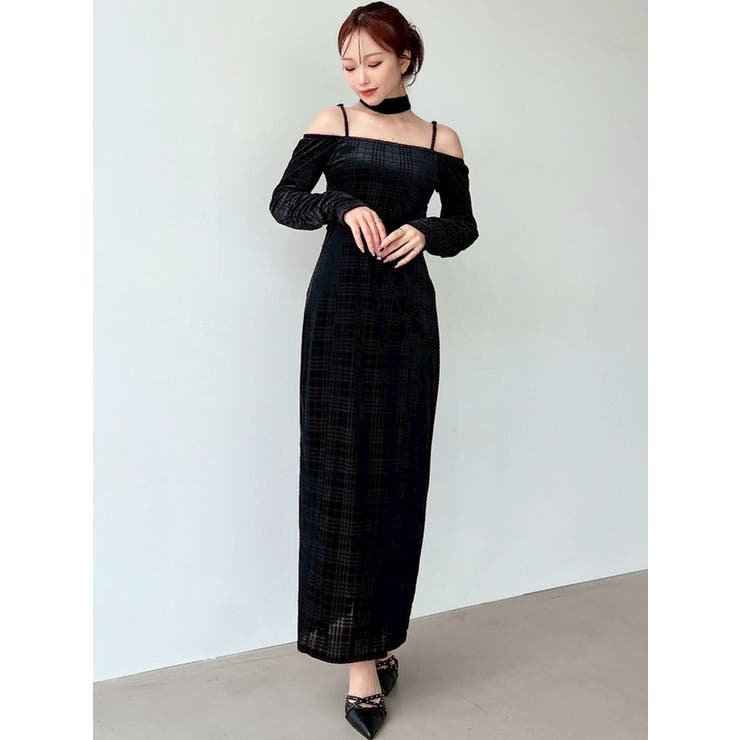 チョーカーベロアナローワンピース | RESEXXY | 詳細画像6 