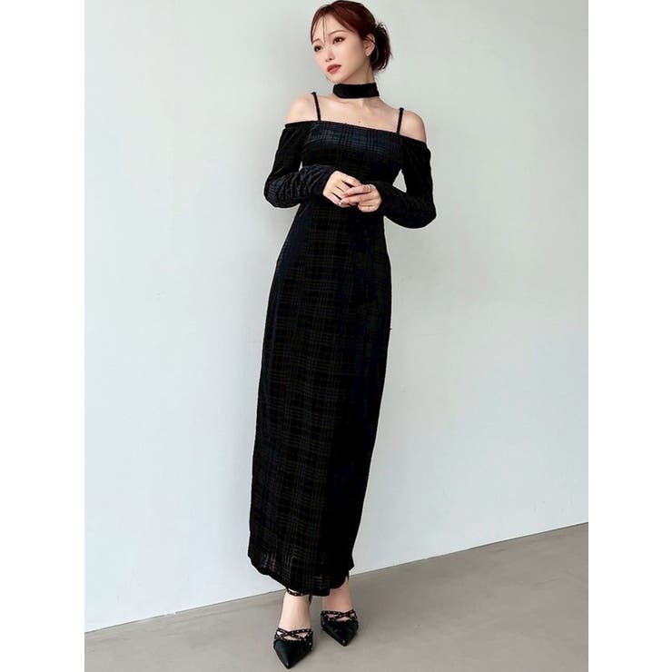 チョーカーベロアナローワンピース | RESEXXY | 詳細画像7 