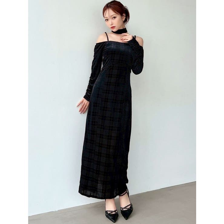 チョーカーベロアナローワンピース | RESEXXY | 詳細画像8 