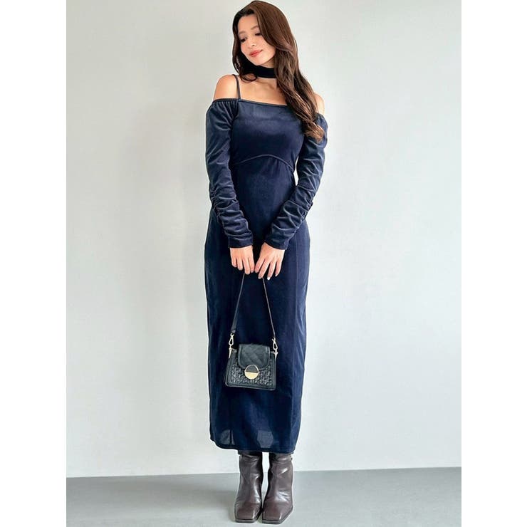 チョーカーベロアナローワンピース | RESEXXY | 詳細画像9 