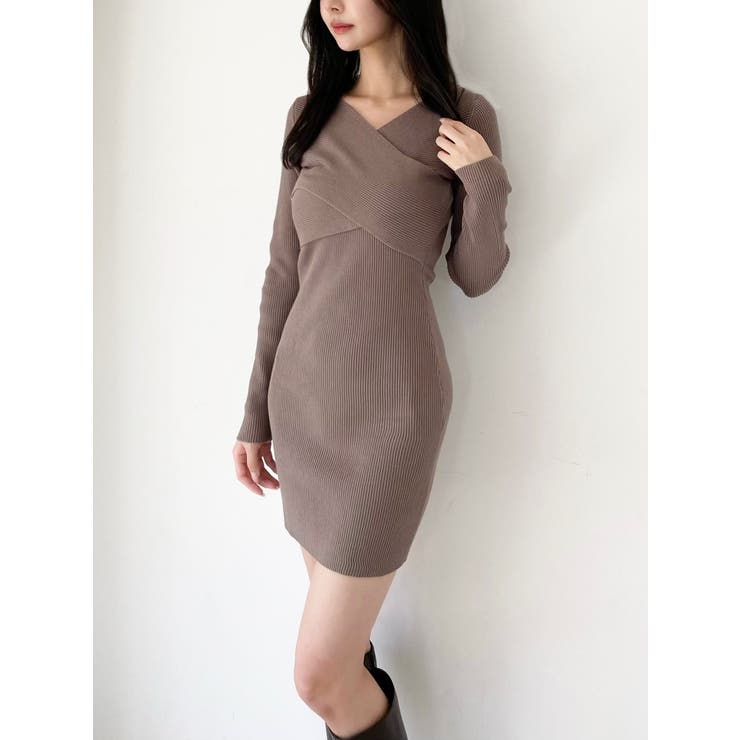 フロントクロスニットワンピース | RESEXXY | 詳細画像24 