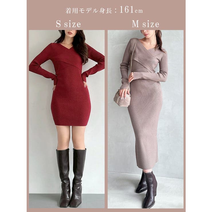 フロントクロスニットワンピース | RESEXXY | 詳細画像3 