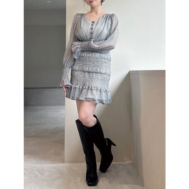 シャーリングシアーミニワンピース | RESEXXY | 詳細画像14 