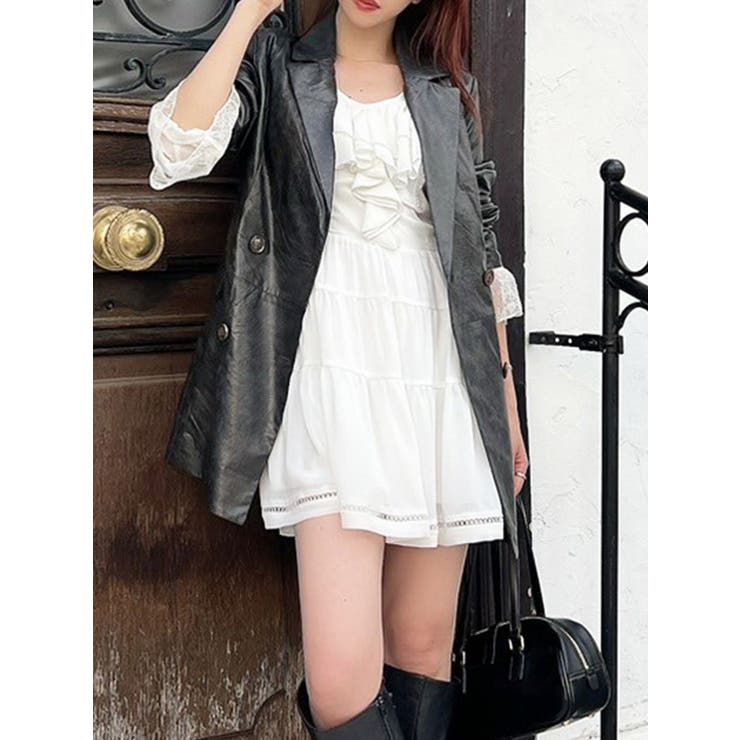 ホワイト | ラッフルミニティアードワンピース | RESEXXY